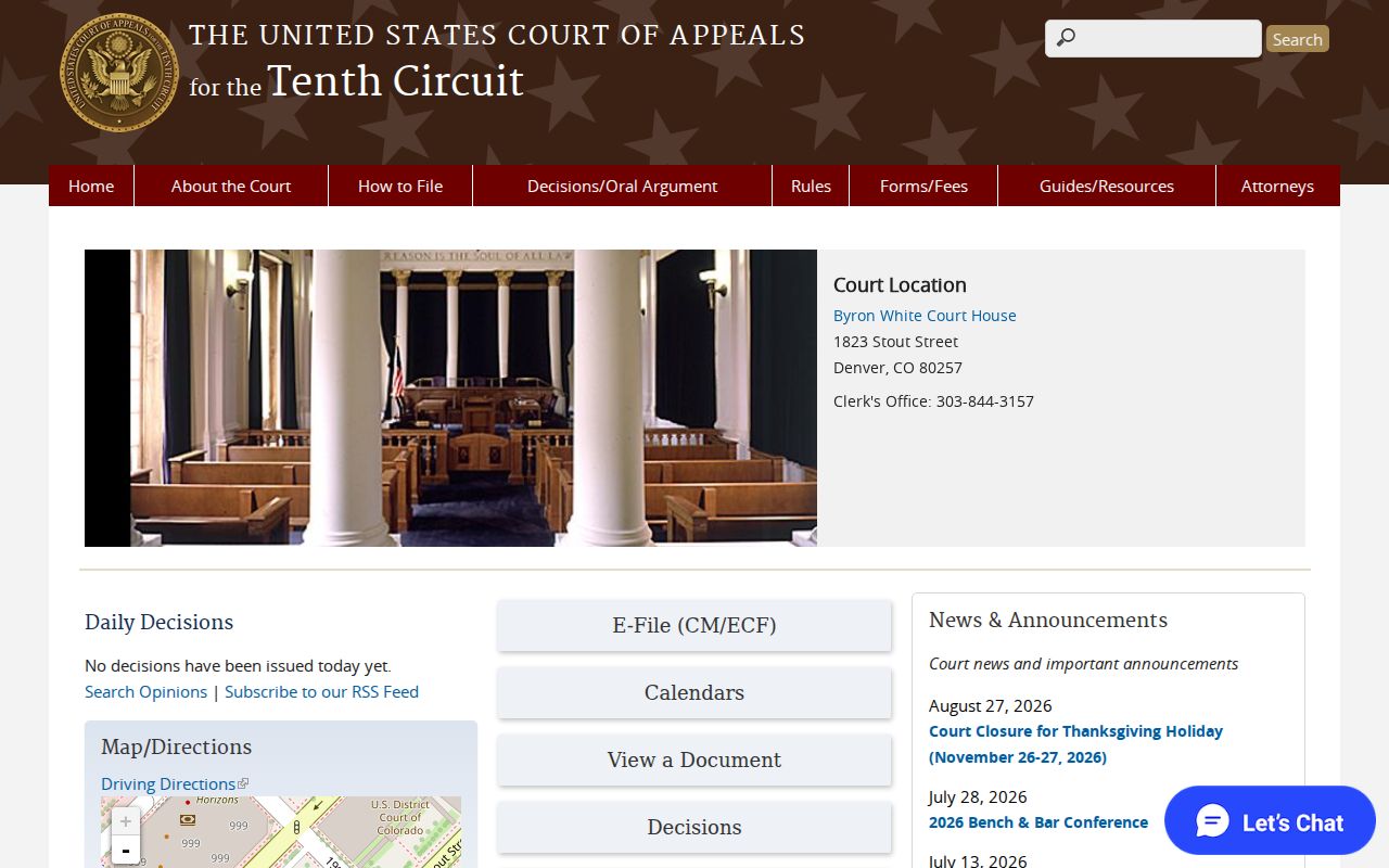 Chaves County court records Tenth Circuit Court of Appeals access