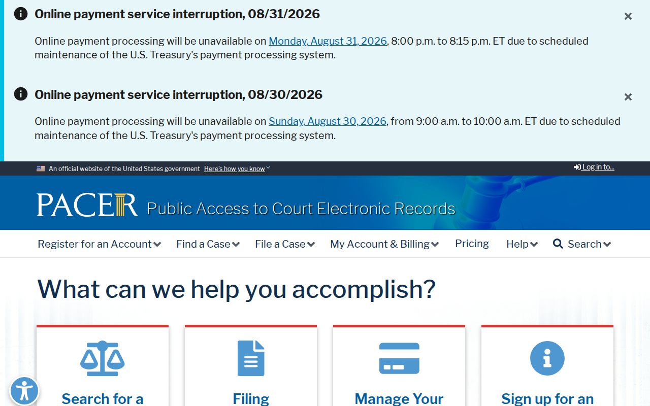 Chaves County court records PACER federal docket gateway
