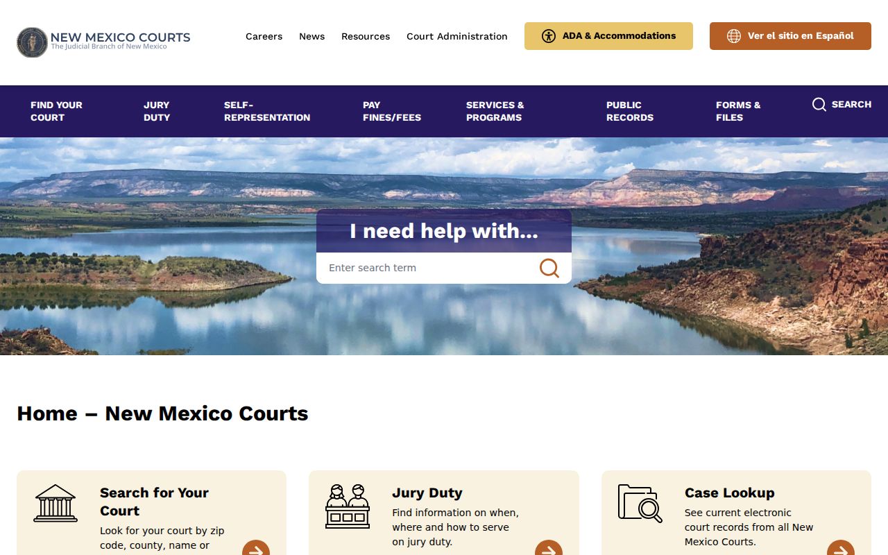 Chaves County court docket New Mexico Courts access page